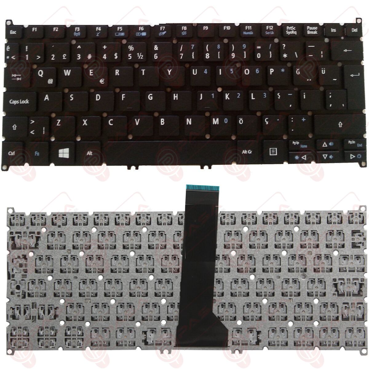 Acer Aspire ES1-331, ES1-331-C0V4, ES1-331-COV4 Klavye Tuş Takımı Tuş Seti Siyah Türkçe