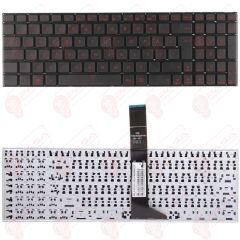 Asus X552WA-BING-SX050B, X552WA-SX050B Klavye Kırmızı Tuş Takımı Tuş Seti Türkçe