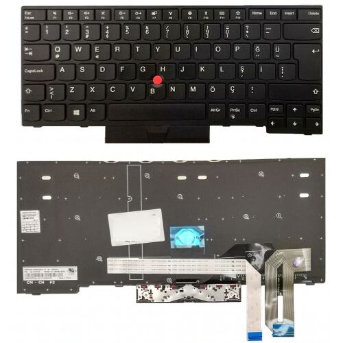 Lenovo ThinkPad L390 Yoga, 20NT, 20NU Uyumlu Klavye Tuş Takımı Tuş Seti Siyah Türkçe