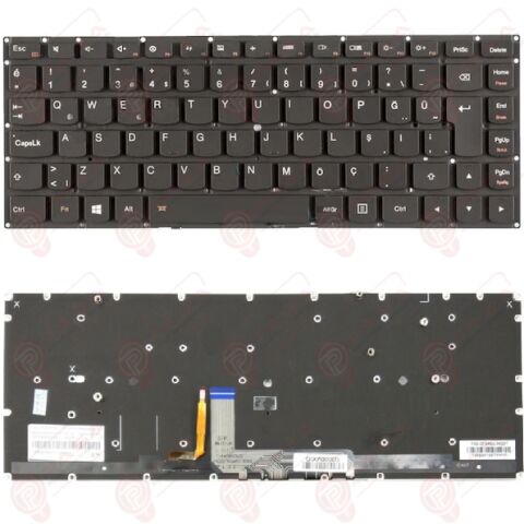 Lenovo Yoga 3 Pro-1370, 80HE Klavye Led Işıklı Siyah TR