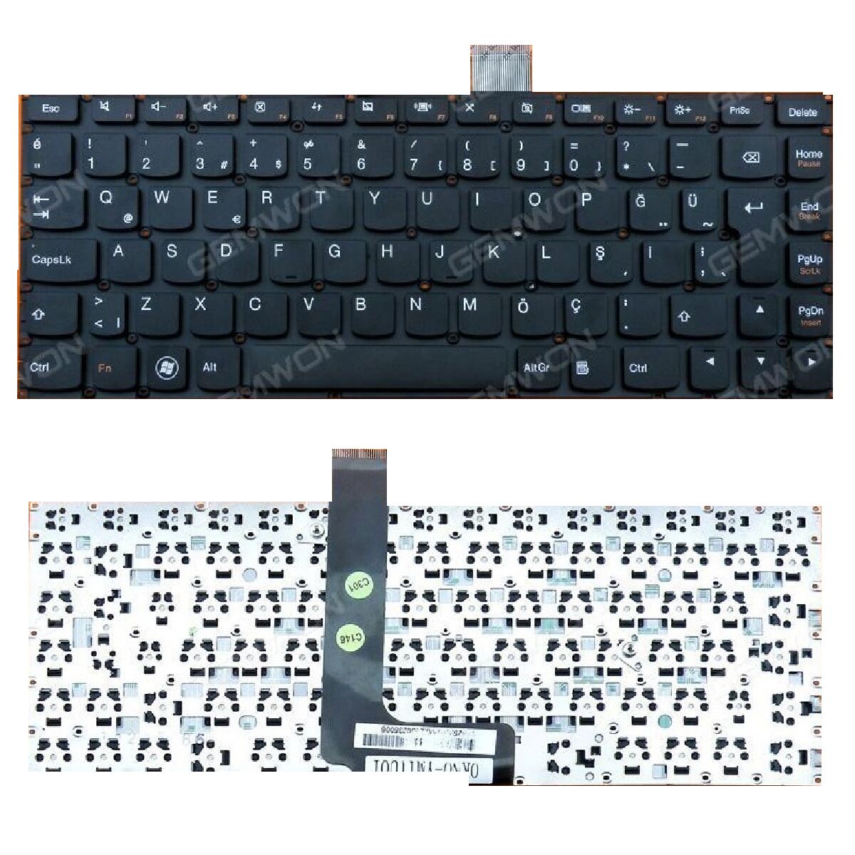 Lenovo ideapad U300 U300e 20168 2692 U300s 1080 20111 U430 20270 80B3 0KN0-YM1TU01 Uyumlu Klavye TR