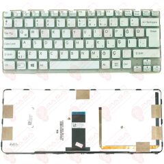 Sony Vaio SVE14AA1W, SVE14AE13L, SVE14AJ16L Klavye Işıklı Beyaz TR