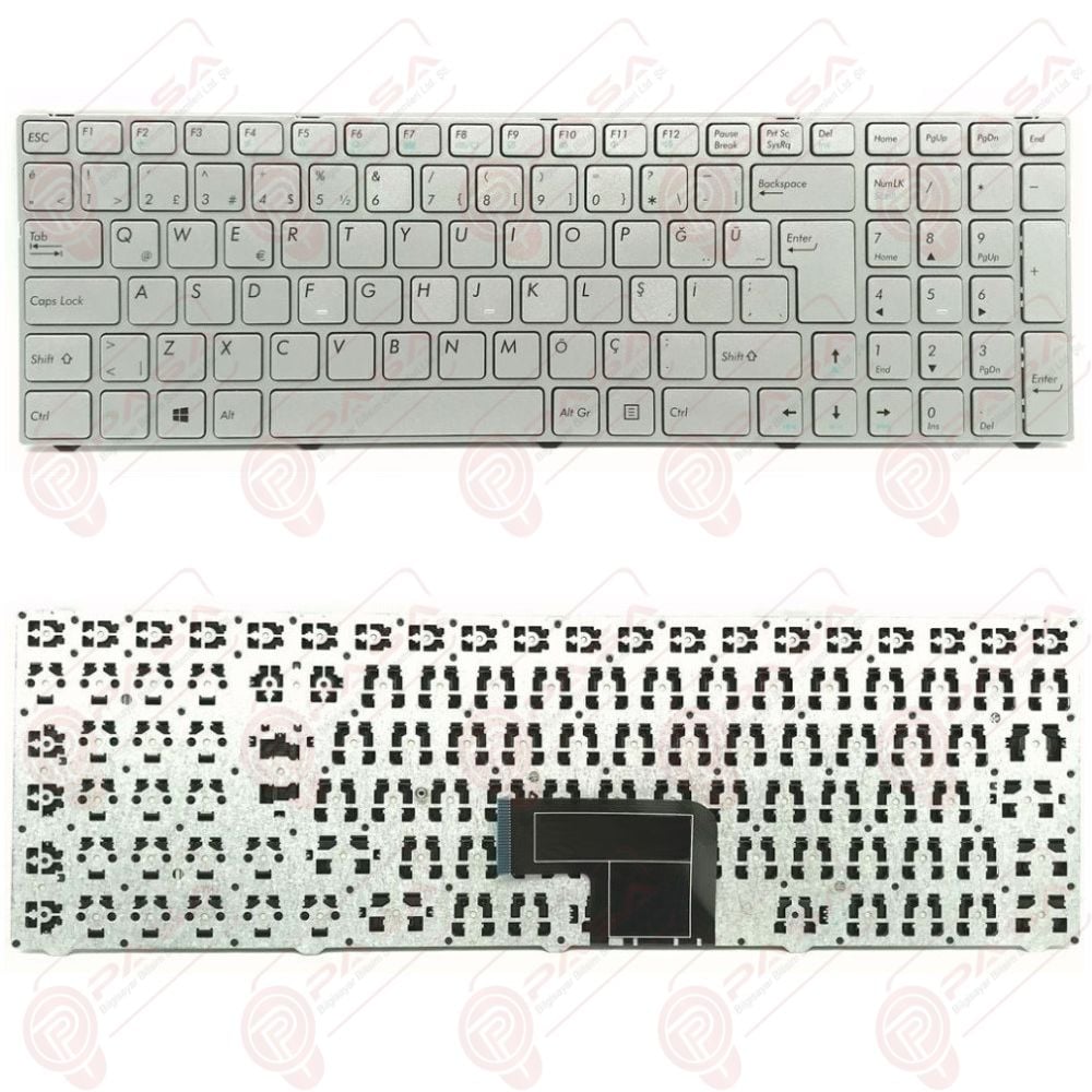 Casper MP-13A86D0-528, MP-13A86US-528 Klavye Tuş Takımı Gümüş TR