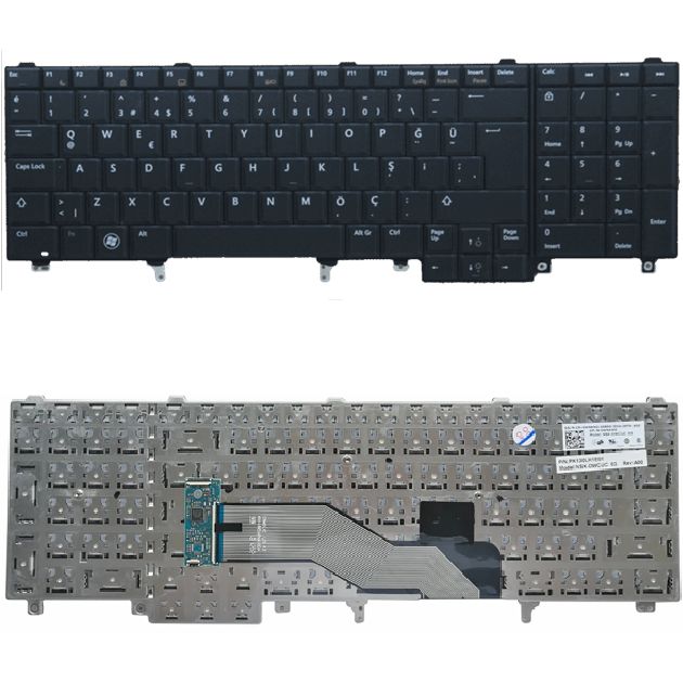 Dell P15F, P15F001, P15F002 Klavye Tuş Takımı Tuş Seti Siyah Türkçe