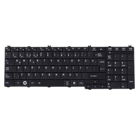 Toshiba 9Z.N4WSQ.00T, 9Z.N4WSQ.10T, 9Z.N4WSV.00T, 9Z.N4WGQ.00T Uyumlu Klavye Tuş Takımı Siyah Türkçe