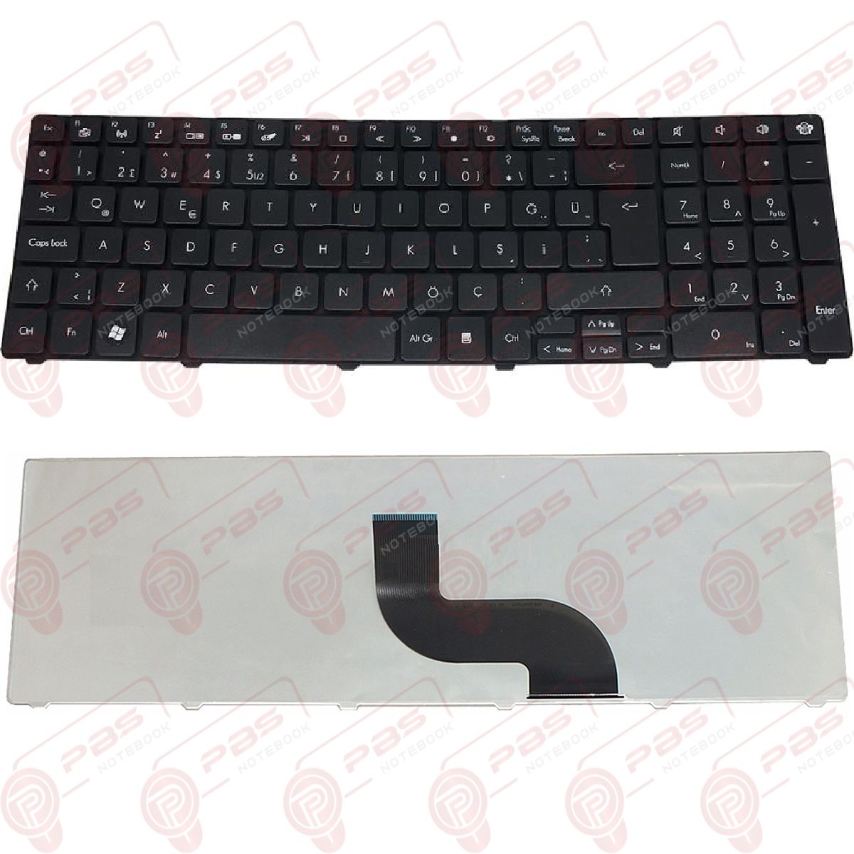Acer Aspire 7735Z, 7735ZG Klavye Siyah Muadil TR Q Notebook Keyboard