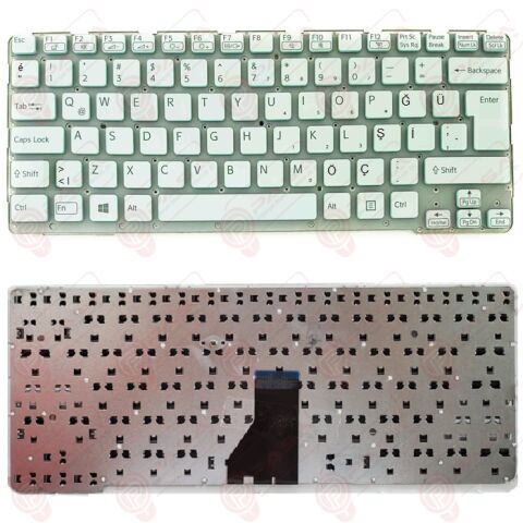 Sony 149145511US, 9Z.N6BSF.N01 Klavye Beyaz TR