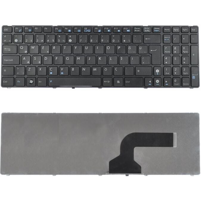 Asus K52JU-SX133, K52JU-SX133V, K52JU-SX138V, K52JU-SX146D Klavye Tuş Takımı Tuş Seti Siyah Türkçe