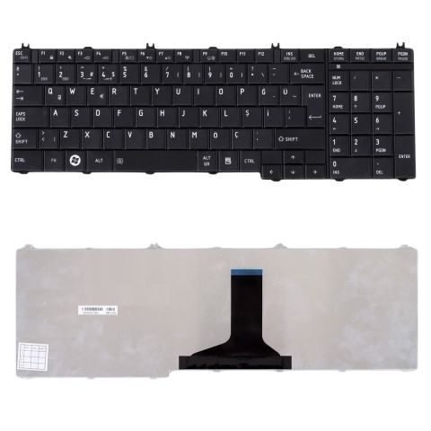 Toshiba Satellite C650-00M, C650-101, C650-107, C650-111 Uyumlu Klavye Tuş Takımı Seti Siyah Türkçe