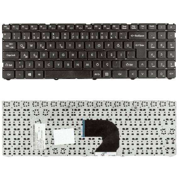 Grundig GNB 1691 B1 i7 Uyumlu Klavye Tuş Takımı Tuş Seti Siyah Türkçe