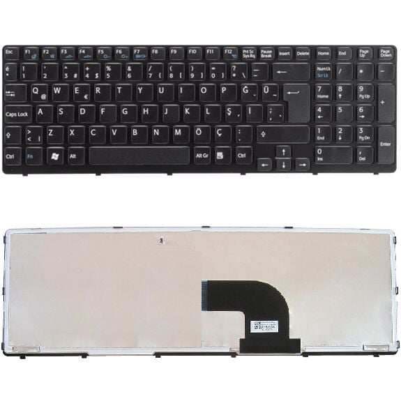 Sony Vaio SVE15 SVE151 SVE17 SVE171 Uyumlu Klavye Tuş Takımı Tuş Seti Siyah Türkçe