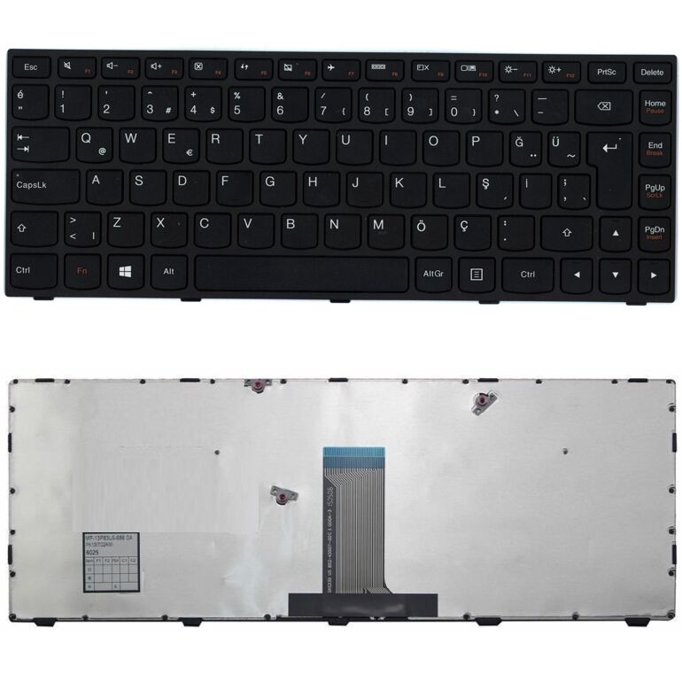 Lenovo ideaPad 300-14IBR, 80M2 Uyumlu Klavye Tuş Takımı Tuş Seti Siyah Türkçe
