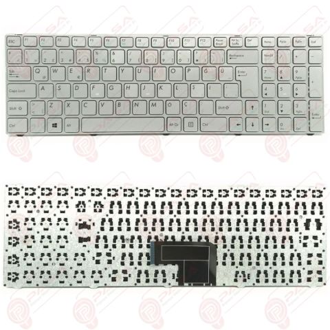 Casper V150062AK1, 0KN0-CN6TU11 Klavye Tuş Takımı Gümüş Türkçe