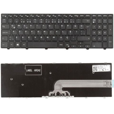 Dell inspiron 3568, 15-3568, 15 3568 Klavye Tuş Takımı Tuş Seti Siyah Türkçe