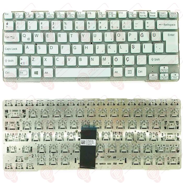 Sony Vaio SVE14A1V1R, SVE14A1V6E, SVE14A1V6R Klavye Beyaz TR