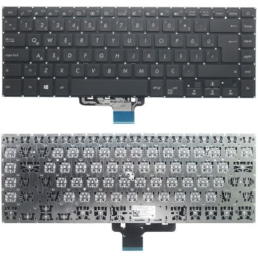 Asus 9Z.NDXSQ.60T, 9Z.NDXSQ.901, 9Z.NDXSQ.90T Klavye Tuş Takımı Tuş Seti Siyah Türkçe