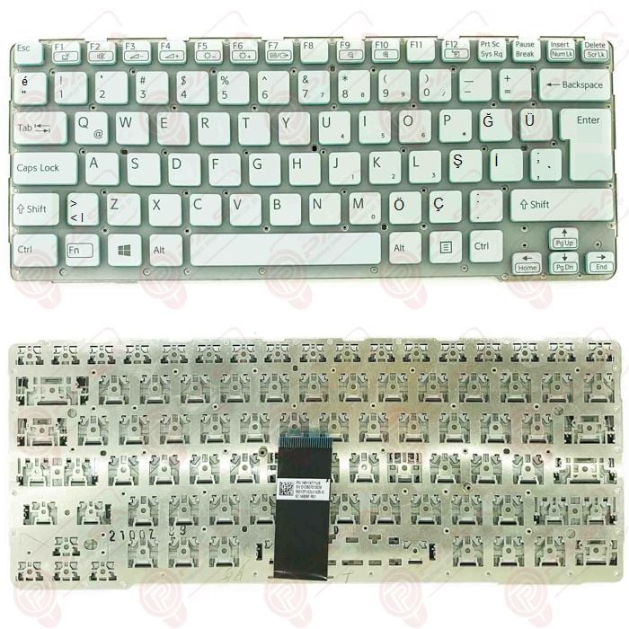 Sony Vaio SVE14AA1W, SVE14AE13L, SVE14AJ16L Klavye Beyaz TR