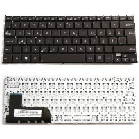 Asus Zenbook UX21A, BX21A Uyumlu Klavye Tuş Takımı Tuş Seti Bronz Türkçe