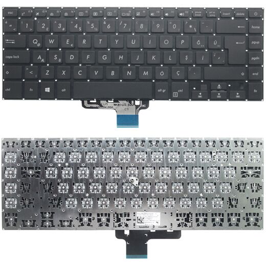 Asus AEXKGA02010, AEXKGU00010 Klavye Tuş Takımı Tuş Seti Siyah Türkçe