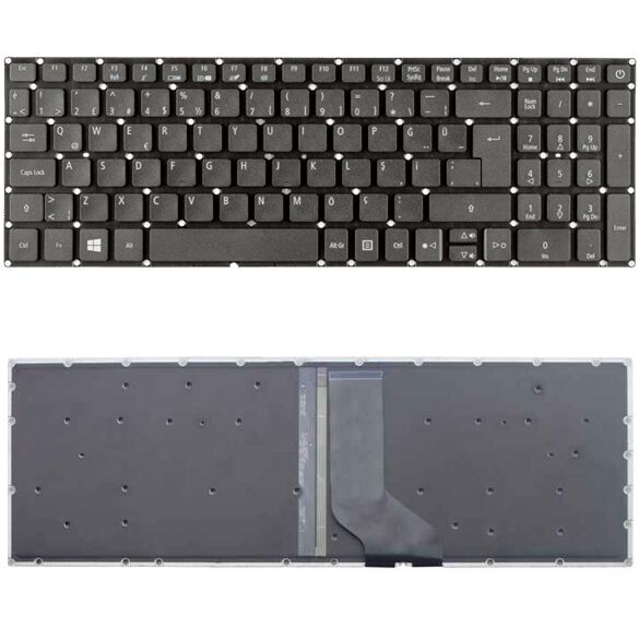 Acer Aspire E5-532, E5-532G, E5-532T Klavye Tuş Takımı Işıklı Siyah Renk TR Q