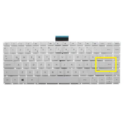 Hp Pavilion 13-S, 13-S000, 13-S100 x360 Uyumlu Klavye Gri Küçük Enter Tuş Takımı Tuş Seti Türkçe