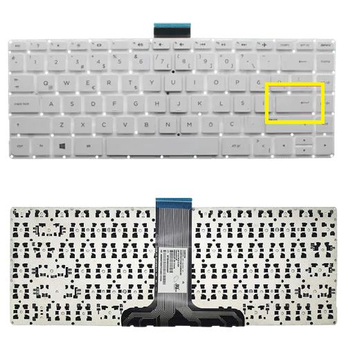Hp Pavilion 13-S, 13-S000, 13-S100 x360 Uyumlu Klavye Gri Küçük Enter Tuş Takımı Tuş Seti Türkçe