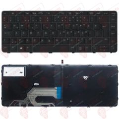 Hp 830323-001, 830323-141, 840791-001, 840791-141 Klavye Tuş Takımı Tuş Seti Led Işıklı Siyah Türkçe