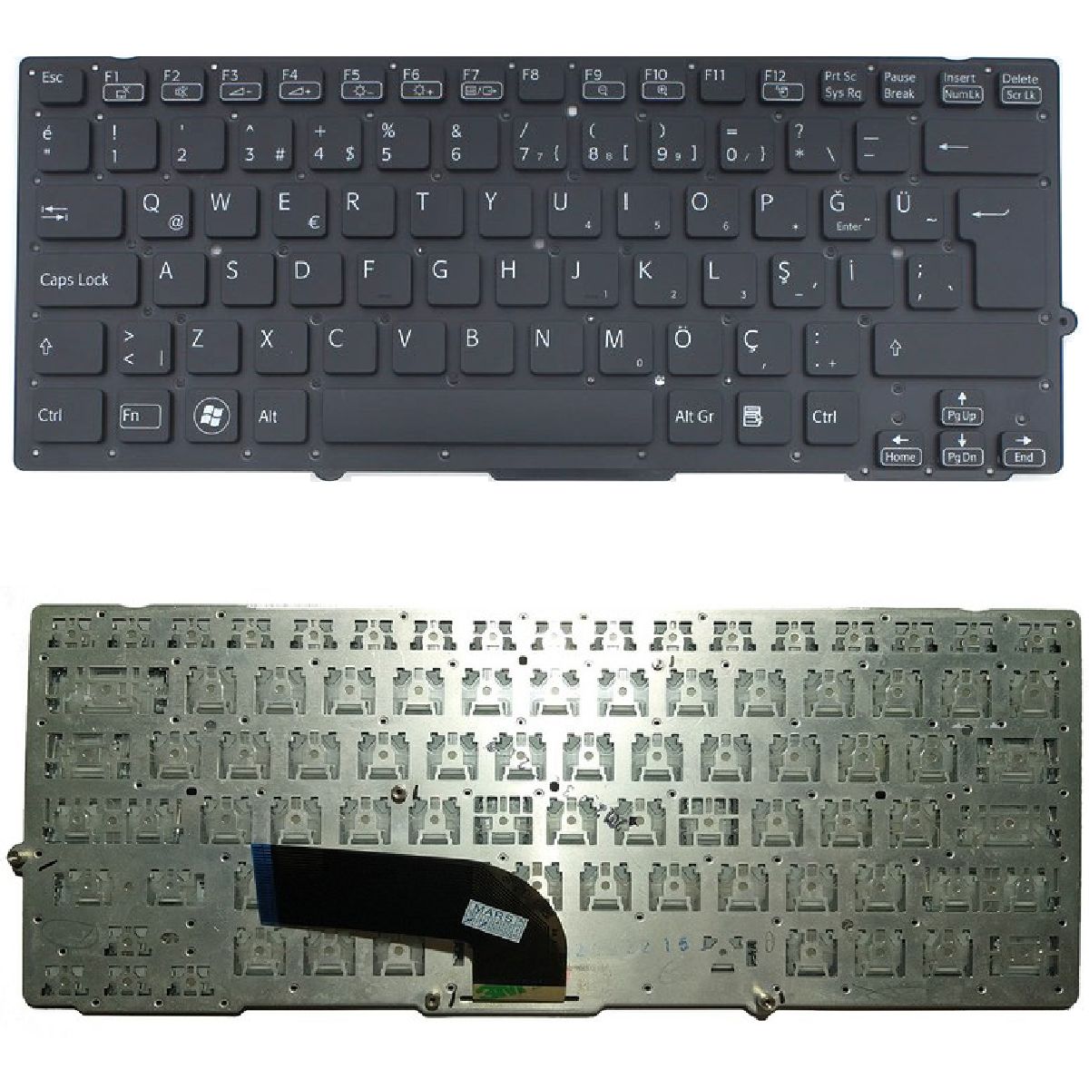 Sony Vaio VPCSB3Z9R, VPCSB4A4E, VPCSB4C5E Klavye Siyah TR