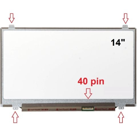 BT140GW03 V.2 Ekran Panel 14 Slim 40 Pin