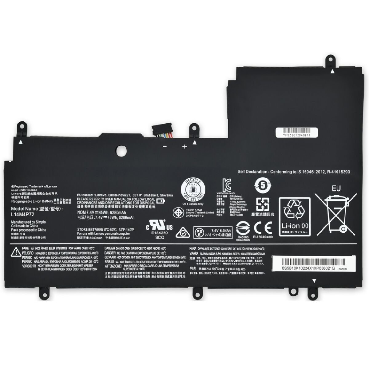 Lenovo Yoga 3-1470, 80JH, 80KQ Batarya Pil Battery