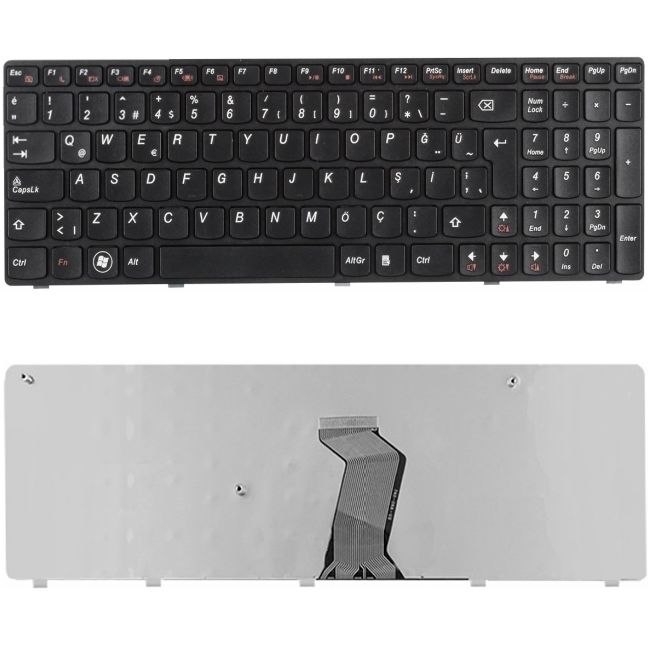 Lenovo B570, B570A, B570E, B570G, 1068, 20093 Klavye Siyah TR