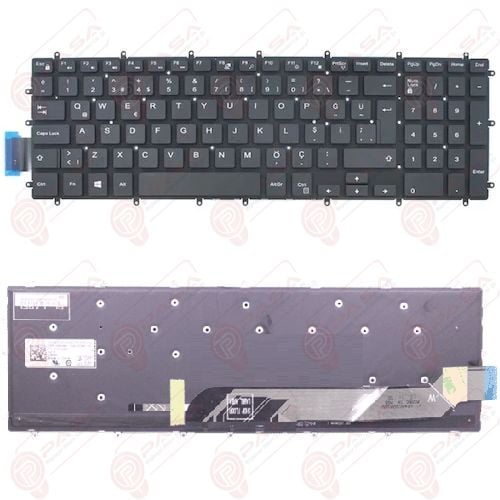 Dell G3 15-4B75D256F161C Klavye Tuş Takımı Tuş Seti Led Işıklı Siyah Türkçe