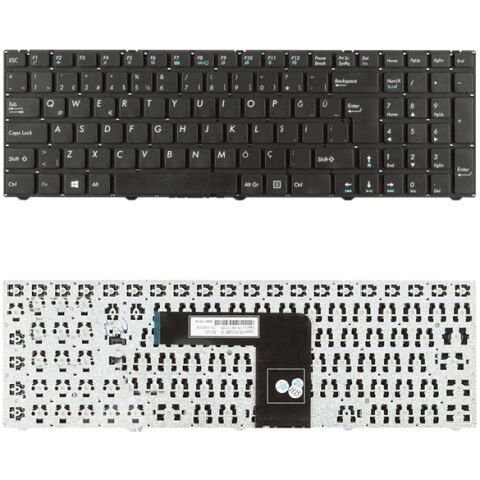 Casper V150062BK1, V150062DK1 Klavye Tuş Takımı Tuş Seti Siyah Türkçe