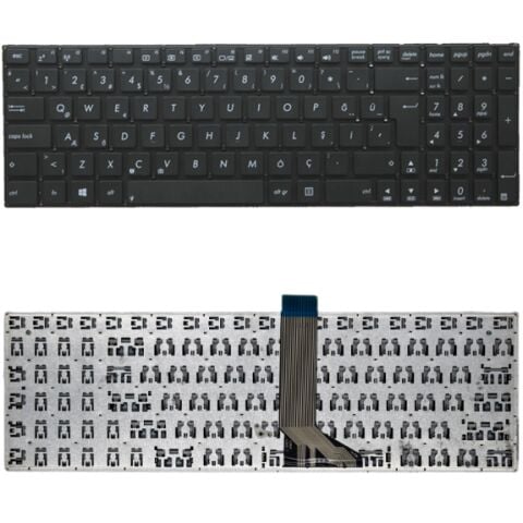 Asus F502C F502CA F502CA-EB31 R509C R509CA R509CA-SB31 Uyumlu Klavye Tuş Takımı Seti Siyah Türkçe