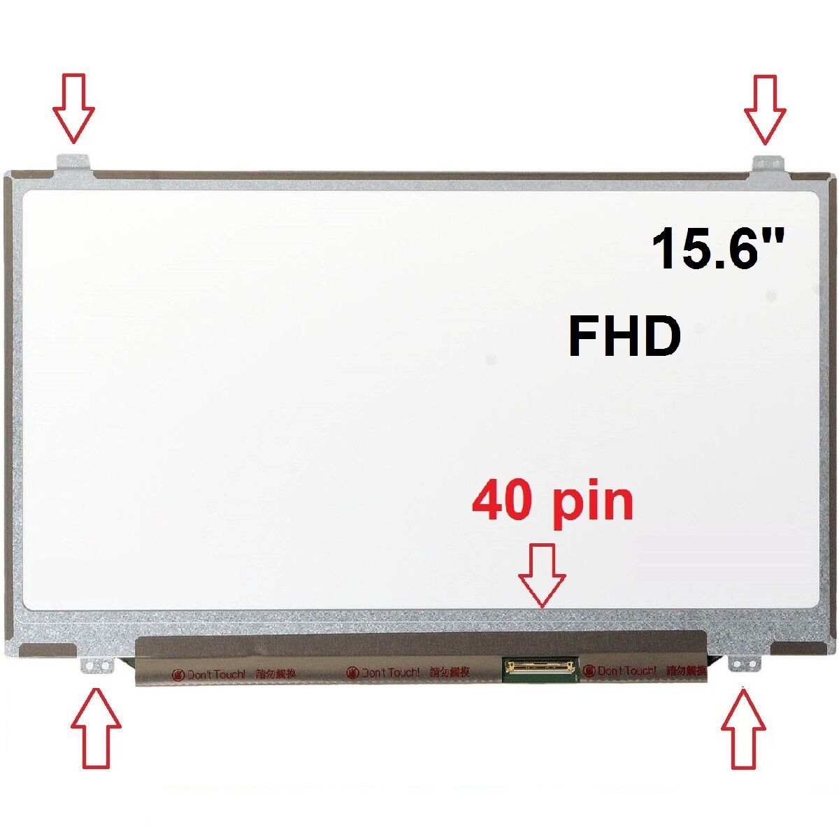 Exper A5B-530, A5B-C12 Ekran 15.6 Slim 40 Pin FHD Screen