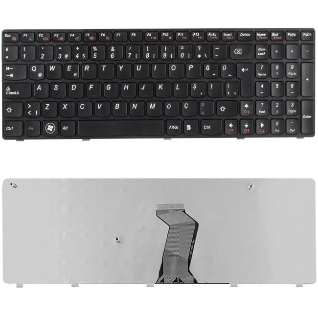 Lenovo V570, V570A, V570G, V570P, 1066, 20092, 21066 Klavye Siyah TR