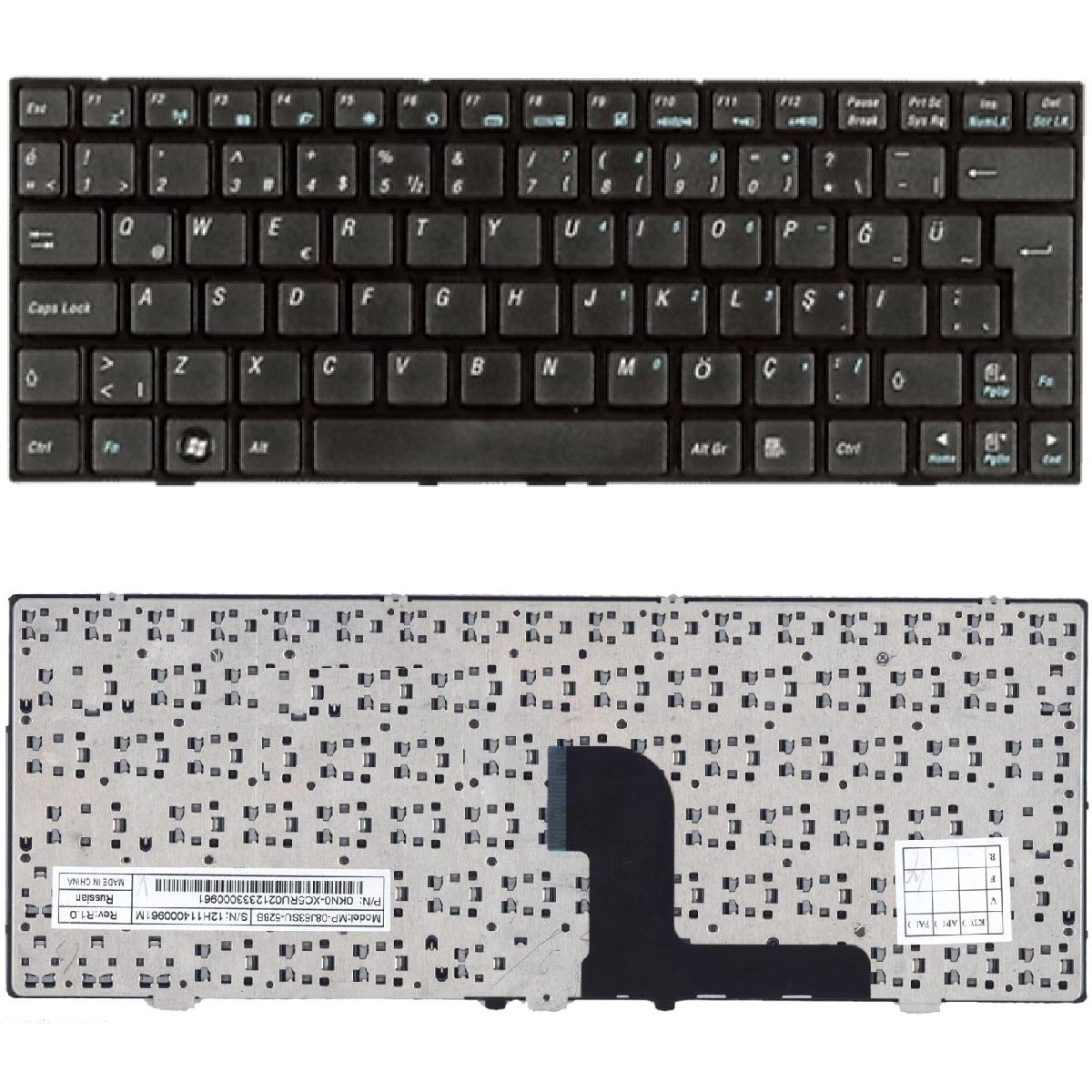 Casper WNKB.PG-H90-S Klavye Tuş Takımı Q Siyah Renk Türkçe Keyboard