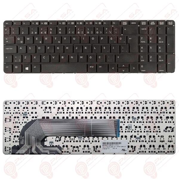 HP 450 G1, 455 G1, 450 G2, 455 G2 Klavye Tuş Takımı Tuş Seti Siyah Türkçe