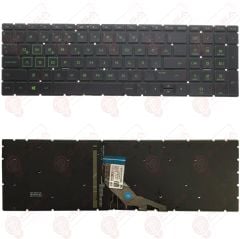 Hp 15S-EQ0006NT, 15S-EQ0007NT, 15S-EQ0009NT, 15S-EQ0010NT Klavye Tuş Takımı Yeşil Led Işıklı Türkçe