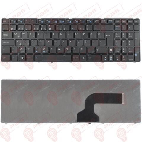 Asus K52JC-EX082V, K52JC-EX083V, K52JC-EX083X, K52JC-EX084 Klavye Tuş Takımı Tuş Seti Siyah Türkçe