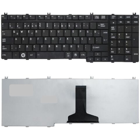 Toshiba Qosmio F60-120, F60-129 Klavye Tuş Takımı TR Q Siyah