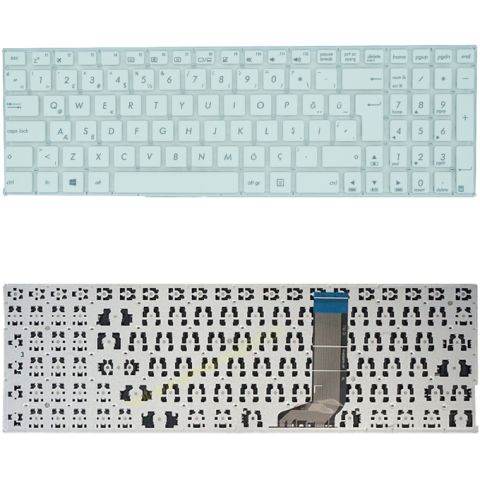Asus X556UF-XX045D, X556UF-XX045T, X556UF-XX113T Klavye Beyaz Tuş Takımı Tuş Seti Türkçe