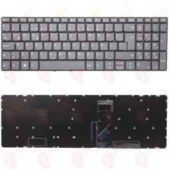 Lenovo PC5C, PC5C-TR, PC5C-TUR, PC5S, PC5S-TUR, PC5SB, PC5SB-TUR Klavye Tuş Takımı Seti Gri Türkçe