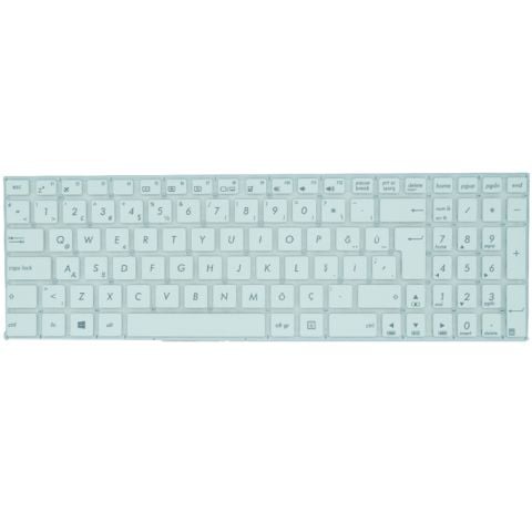Asus X756, X756U, X756UA, X756UB, X756UJ Klavye Beyaz Tuş Takımı Tuş Seti Türkçe