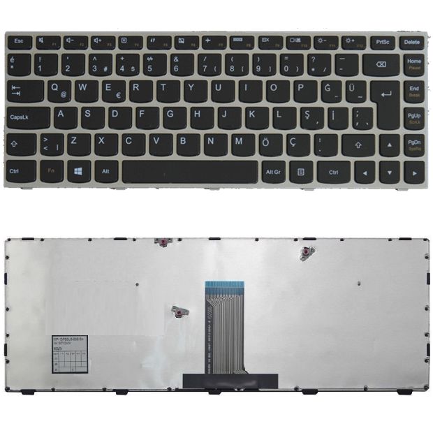 Lenovo 20370, 20475, 20522 Klavye Gri TR