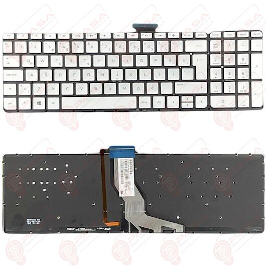 Hp Pavilion 17-G001NT Klavye Tuş Takımı Tuş Seti Led Işıklı Gri Türkçe