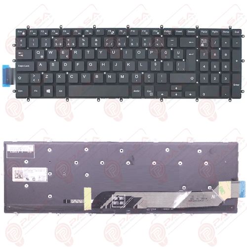 Dell G715 7588, G715-7588 Klavye Tuş Takımı Tuş Seti Led Işıklı Siyah Türkçe