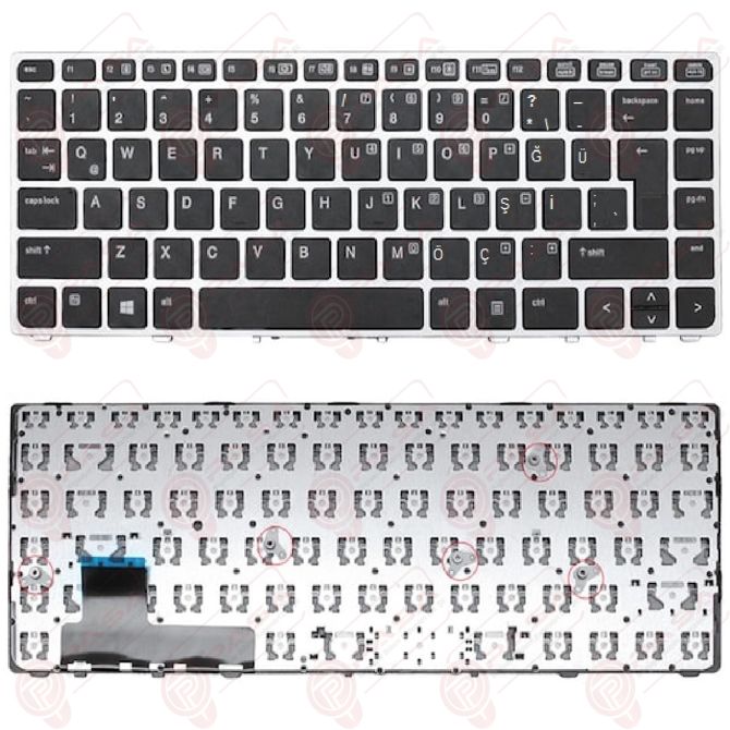 Hp 702843-001, 702843-141, 785648-001, 785648-141 Klavye Tuş Takımı Tuş Seti Gri Türkçe
