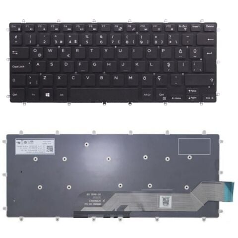 Dell inspiron 7570, 15-7570, 15 7570 Uyumlu Klavye Tuş Takımı Tuş Seti Siyah Türkçe