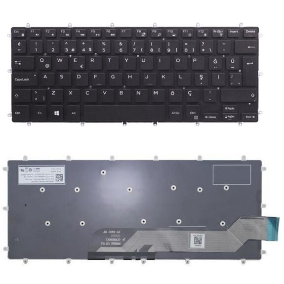 Dell Vostro 3480, 14-3480, 14 3480 Uyumlu Klavye Tuş Takımı Tuş Seti Siyah Türkçe